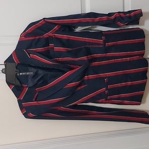 Xs design lab navy and red blazer